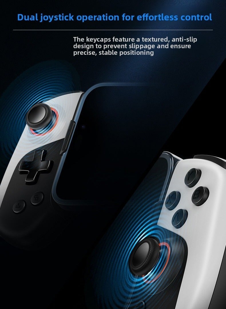 JK02 5-in-1 Wireless & Wired Cooling Game Controller with Turbo, Gyroscope, Macro, Cooler Fan – Compatible with Android Phones, Tablets, iOS Devices (for iPhone/iPad), Switch & PC - Image 4